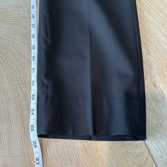 Banana Republic Petite Siena Slim Straight Ankle Wool Trouser Pant black 10 - Picture 9 of 9